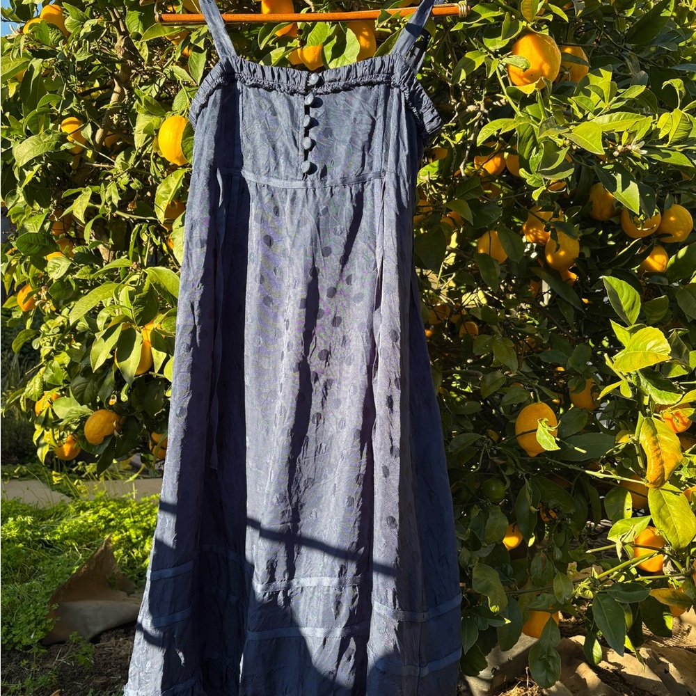 Marc Jacobs Navy Polka Dot Dress